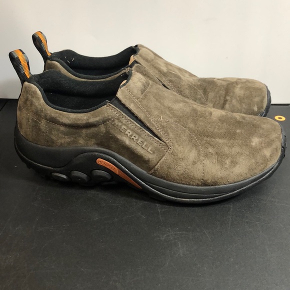 WIDE MERRELL MEN'S JUNGLE MOCCASINS GUNSMOKE GREY - Picture 6 of 16